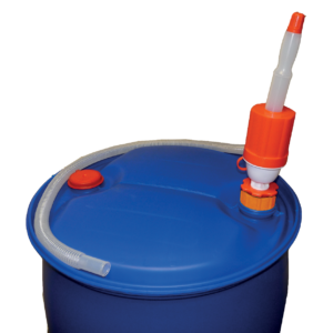 Pompe à soufflet pour fût + adaptateur pour fût plastique 56 X 4 Réf. 2862