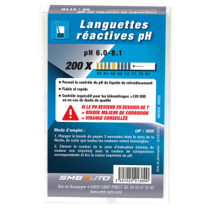 Boîte languettes réactives Réf. 3110