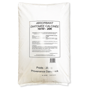 ABSORBANT TERRE DE DIATOMEE CALCINEE  18/50 20 KG Réf. 3737